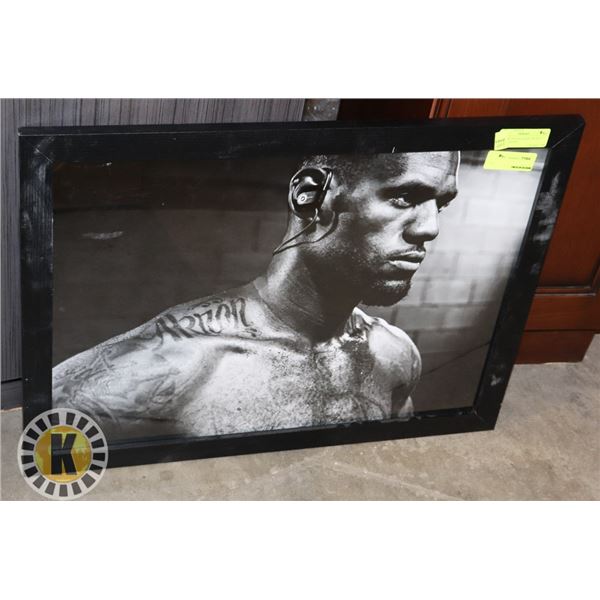 PICTURE FRAME 26"X20" INCHES BLACK FRAME