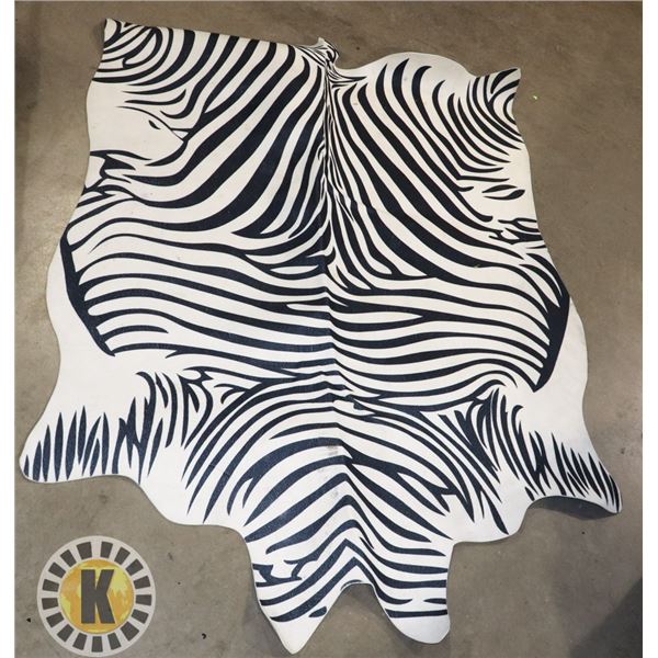 ZEBRA RUG APPROX. 4 FT X 5 FT