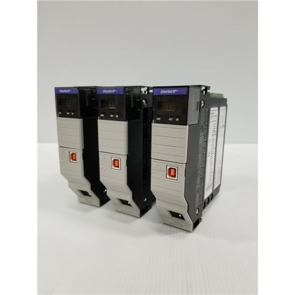 (3) Allen Bradley 1756-EN2T Ethernet IP Module