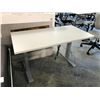 Image 2 : GREY 4'X2' ELECTRIC SIT/STAND PROGRAMMERS TABLE , HEIGHT ADJUSTMENT FROM 71CM TO 118CM