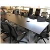 Image 2 : DARKWOOD 12'X4' BOARDROOM TABLE