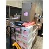 Image 1 : PALLET OF MISC. OFFICE SUPPLIES INCLUDING ORGANIZERS, BINDERS AND MORE