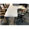 Image 2 : WHITE 5' X 4' CORNER COMPUTER TABLE (RH)