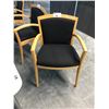 Image 2 : BLACK MAPLE FRAMED CLIENT CHAIR