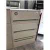 Image 2 : BEIGE 4 DRAWER LATERAL FILE CABINET