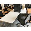 Image 2 : WHITE 5' X 4' CORNER COMPUTER TABLE (RH)