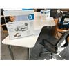 Image 2 : WHITE 5' X 4' CORNER COMPUTER TABLE (RH)