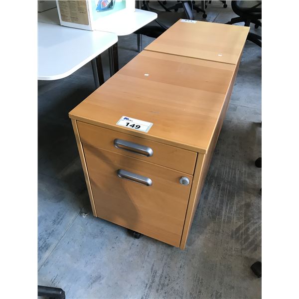 MAPLE 2 DRAWER MOBILE PEDESTAL