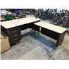 Image 2 : LOT OF VINTAGE OFFICE FURNITURE INCLUDING FILE CABINETS, DESK, COAT TREES, CHAIRS AND A LOCKED SAFE