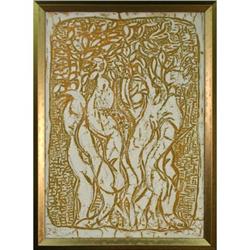 "El Aire" by Carlos Viver - oil on panel #1870161