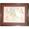 Image 1 : Antique Map British Isles Color Physical 1890's#1870298