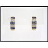 Image 1 : SAPPHIRE SQUARE DIAMOND EARRINGS WERE $885.00 #1870434