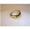 Image 1 : Estate 14K YG Green Tourmaline Diamond Ring #1870476