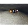 Image 1 : Rare 14K Amethyst Citrine Sapphire 3-Stone Ring#1870501