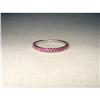 Image 1 : 18K WG Gold Ruby Eternity Wedding Band Ring #1870579