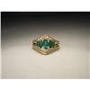 Estate 14K YG Diamond Marquise Emerald Ring #1870608
