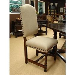 VICTORIAN ISABEL LINEN PARSONS ACCENT CHAIR #1870870