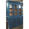 Image 1 : PRIMITIVE BLUE MILK PAINT LINEN PRESS BOOKCASE #1870879