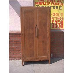 English Vintage Oak Wardrobe  Priced Lowered #1873019