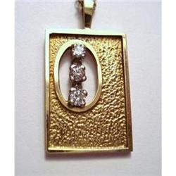 GORGEOUS 14K GOLD&DIAMONDS PENDANT #1873029