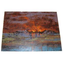 RICHARD FLORSHEIM Sunset Landscape #1873047