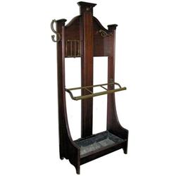 Georgian Mahogany Umbrella Stand & Costumer  #1873108