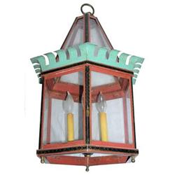 Antique Painted Ceiling Lantern Fixture #1873116