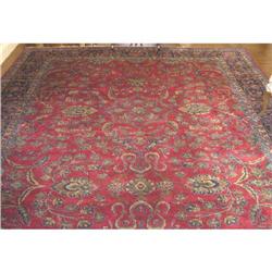 Large Antique Sarouk Persian Carpet 11 x 19 ft #1873125