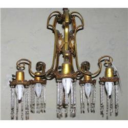 Victorian Neoclassical Crystal Chandelier #1873223