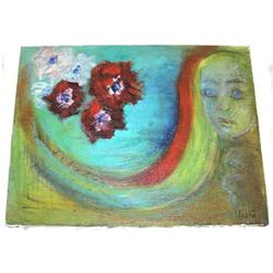 '85 YETTY   Power of Anemones   Oil Painting #1873294