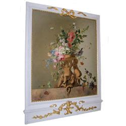 Pair Large JACOB DE WIT Floral Paintings  #1873297