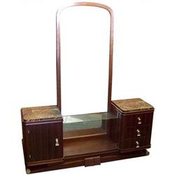 French Art Deco Vanity & Dressing Mirror #1873320