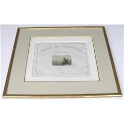 Set (8) VEZENOBRES France French Prints #1873412