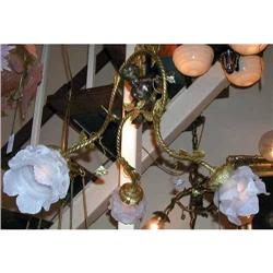 Floral and Cherub French Chandelier #1873445