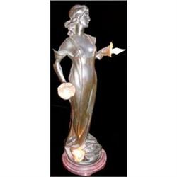 Art Nouveau Figural Lamp by Nelson #1873476