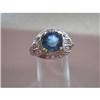 Image 1 : Platinum Deco Sapphire Ring #1873595