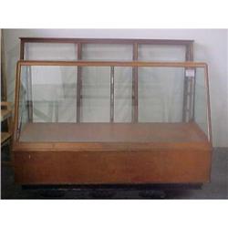 Antique Display Case Glass & Wood #1873615