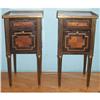 Image 1 : ANTIQUE MARBLE TOP NIGHTSTANDS WITH INTRICATE #1873641