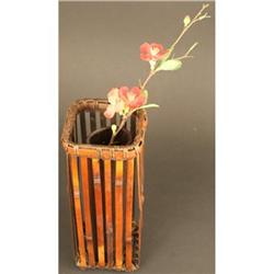 19th Century Ikebana Wall Basket by Mineko #1873728