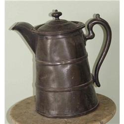 18th Century Continental Bank Pewter Tankard #1873826