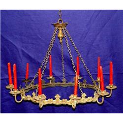 Rare 19c French Bronze 10 Arm Candelabra Lamp #1873877