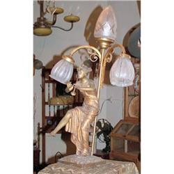 Ancient Greek women playing flute Table  lamp #1873918