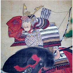 Kakemono portrait of Japanese warrior #1873928