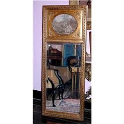 French tall mirror  Trumeau carved and gilt #1873933