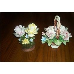 Two Capo-DI-Monte Porcelain Flower Baskets #1888166