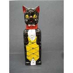 DECO FIGURAL SAVING BANK  BLACK CAT  #1888217