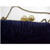 Image 1 : 40'S Navy Velvet PURSE*France #1888221