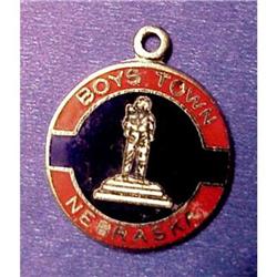 Vintage Boys Town NEBRASKA Charm - Enamel #1888255