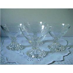 4 Candlewick Boopie Etched Glasses  #1888257