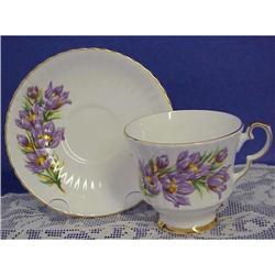 English Cup & Saucer PRAIRIE CROCUS #1888261